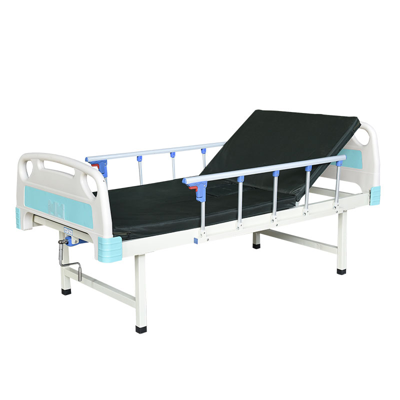 factory direct supply 2 cranks medical manual hospital bed