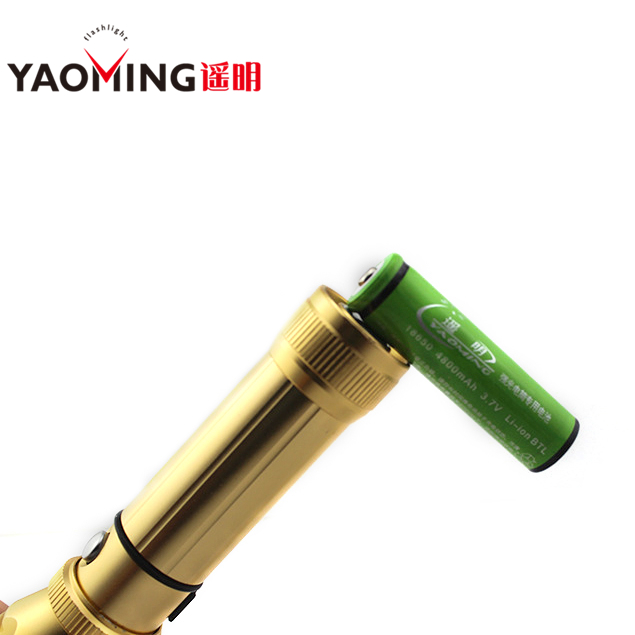 Multi-Function 1km light high powered zoom YM-8183 torch light led flashlight for camping