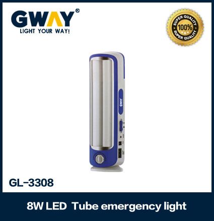 8W LED Tube Emergency Light for Home