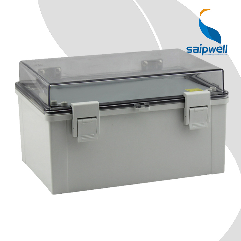 SAIP/SAIPWELL 300*200*170mm Dustproof Clear Hinged Lid Plastic Boxes