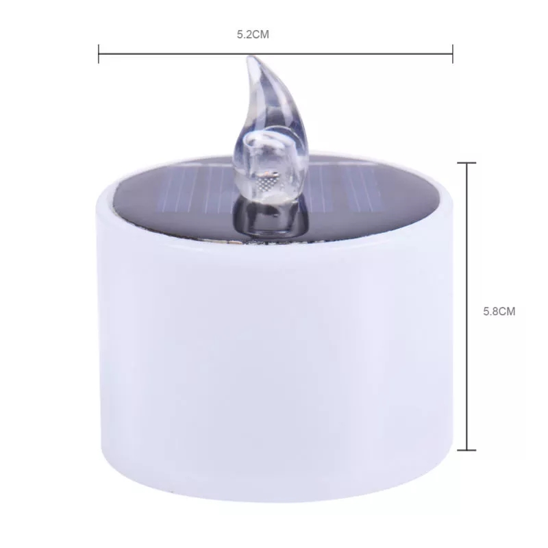 Outdoor Flickering Tea Light Flameless Led Solar Powered Candles For Window