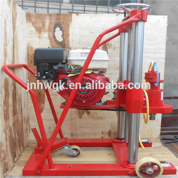Max 200mm Diameter Gasoline Road Mobile Core Drilling Machine/Concrete Ground Drill Machine