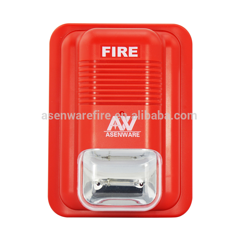 Asenware 24V DC conventional fire alarm strobe sounder