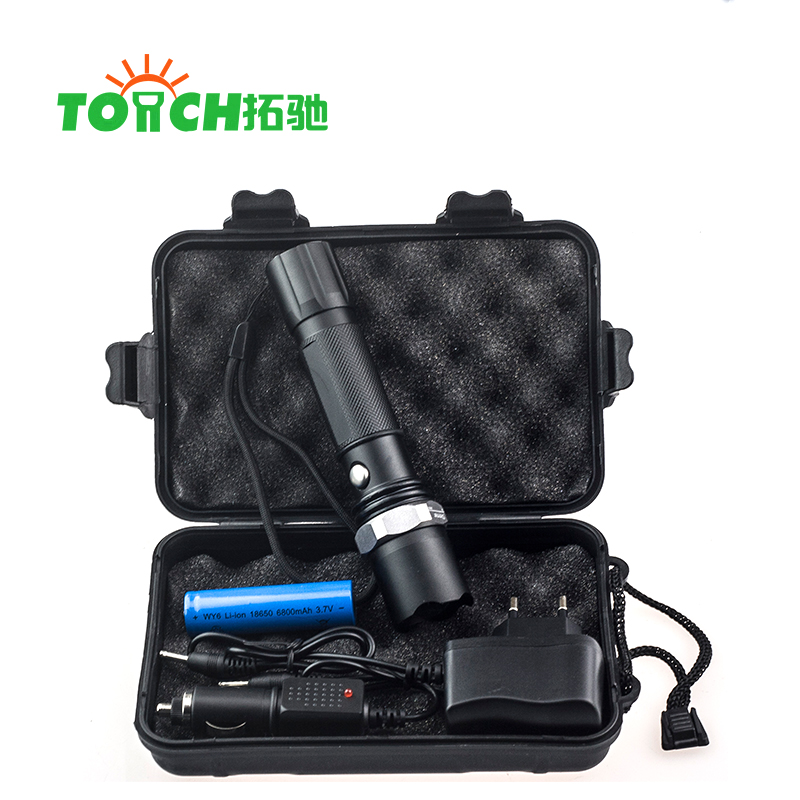 Hot selling police led flashlight rechargeable battery led light for outdoor tactical led flashlight