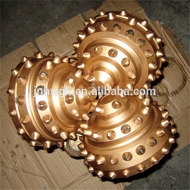 API steel tooth three cone roller bit , 6 inch diamond tricone bit