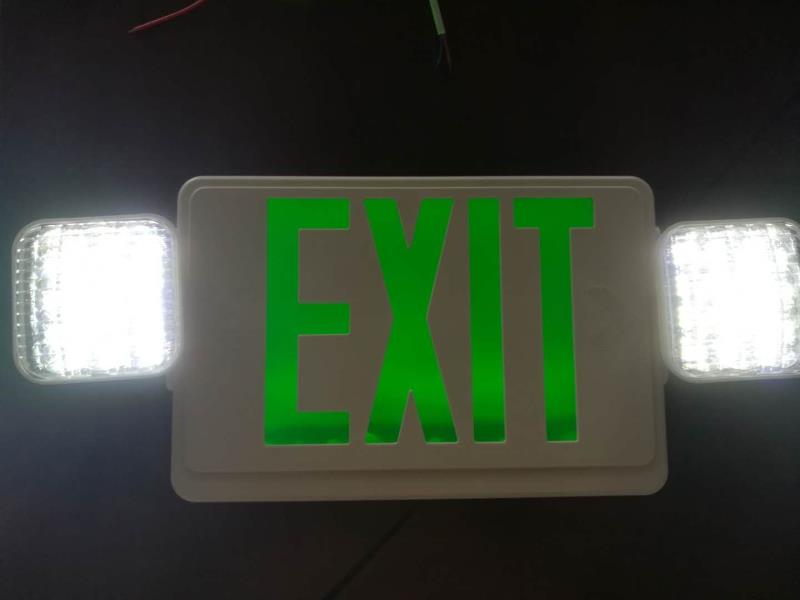 LED Green or red Exit sign Emergency Light SMD/COB with Battery backup