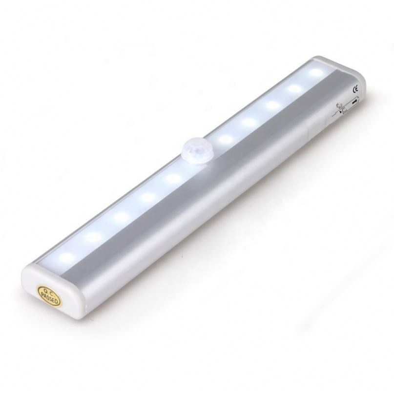 battery powered stick on anywhere 10led wireless motion sensing closet night light