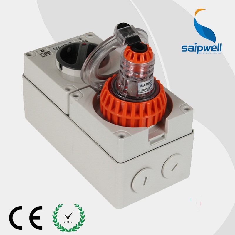 saipwell IP66 Excellent quality 56CV315 Combination switch socket