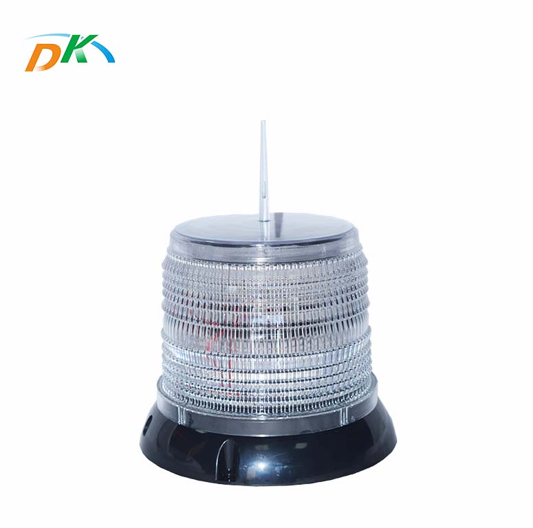 DK PC lens ABS body solar aviation obstruction light IP65 automatic aviation light