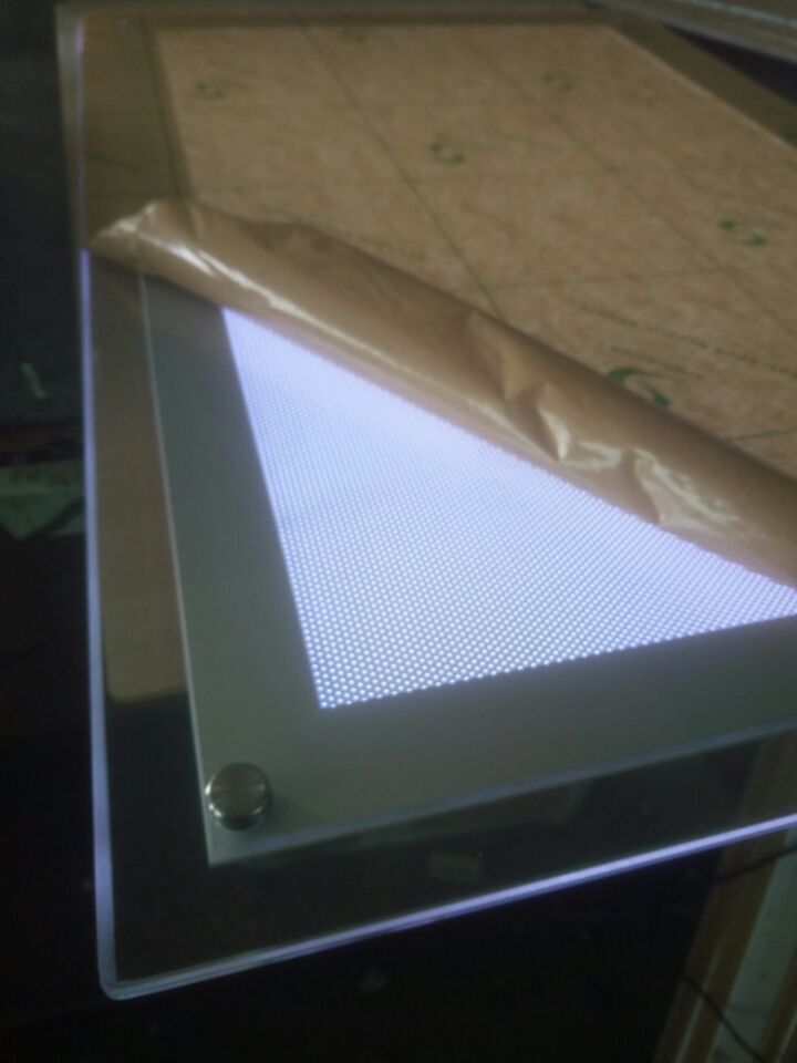 Indoor single side lamp post light led box slim light box panel night light box for decoration