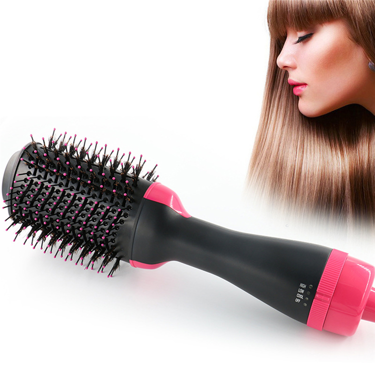 Professional Hot Air Brush One Step Hair Dryer Straightening Brush  Electric Comb