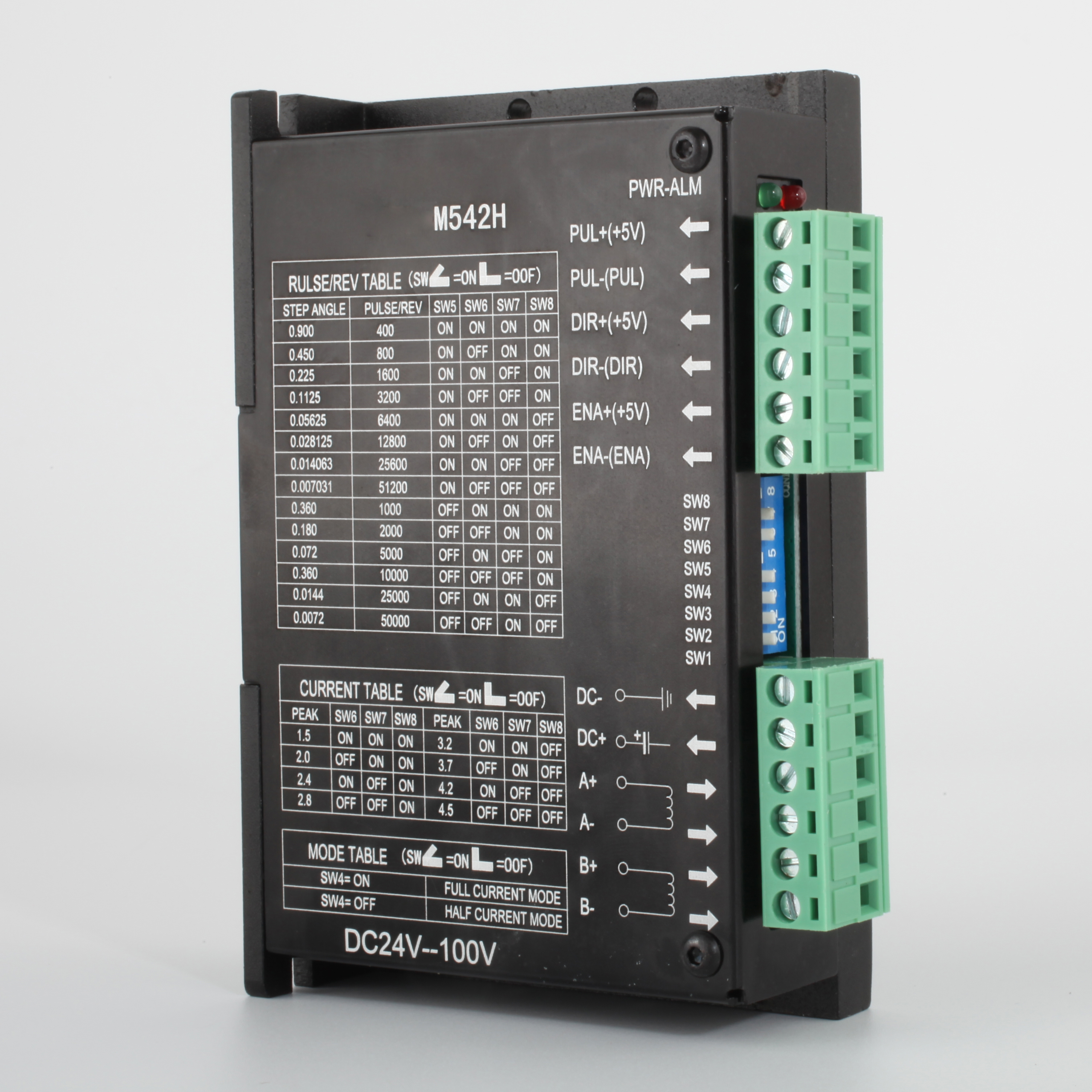 M542L Stepper Motor Driver,DC20 to 50V,4.5A Setpping motor driver