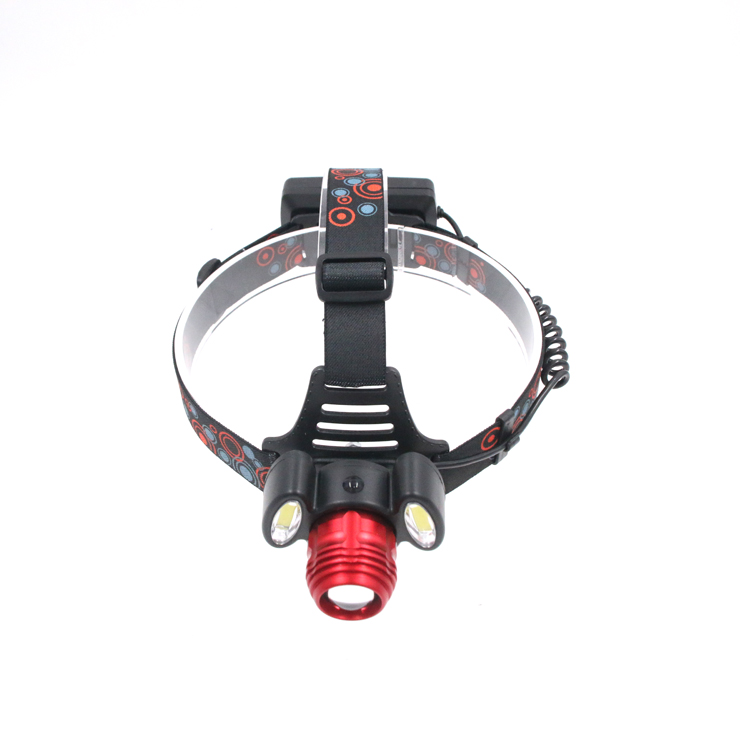 400lm cob led headlamp  with 2x18650 Battery  Rechargeable 3w Headlamp Led cob