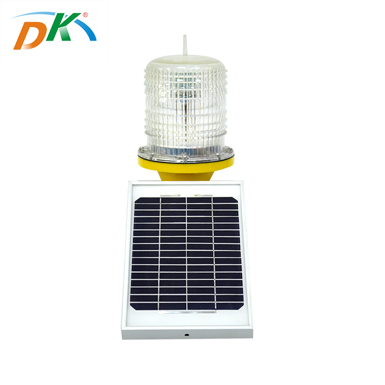 DK LED Solar Aircraft Signal Beacon Building Safety Strobe Warning Light