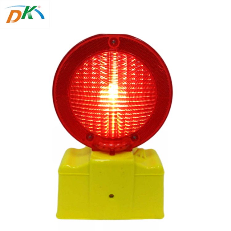 DK led  roadway safety red plastic traffic battery flashing warning light