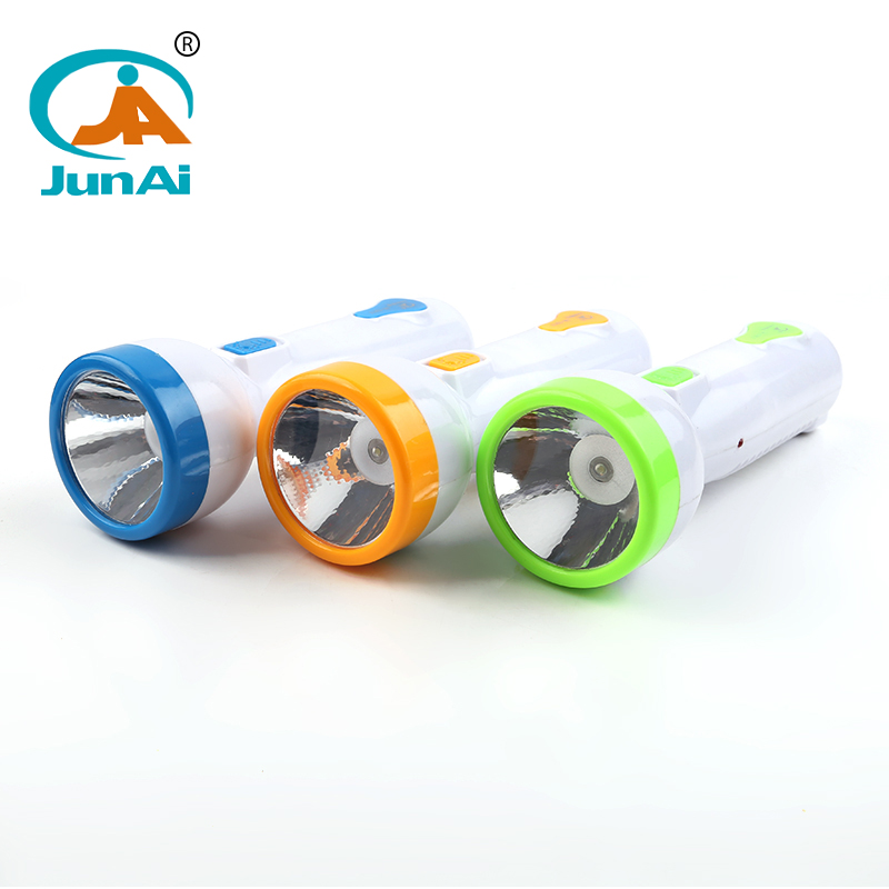 JA-1917 rechargeable LED torch light with 6smd side light