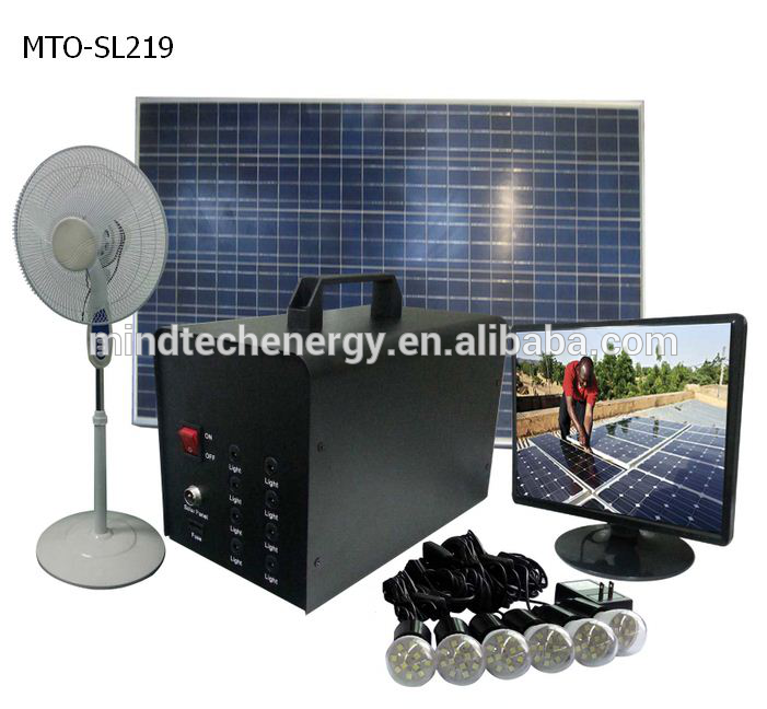 Lowest price high quality home solar power system 60w