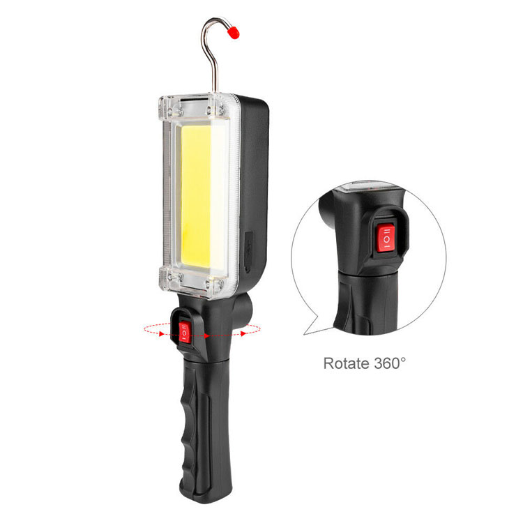 15W COB LED Flashlight USB Recharge Working Lamps Led Garage Work Light With Strong Magnet