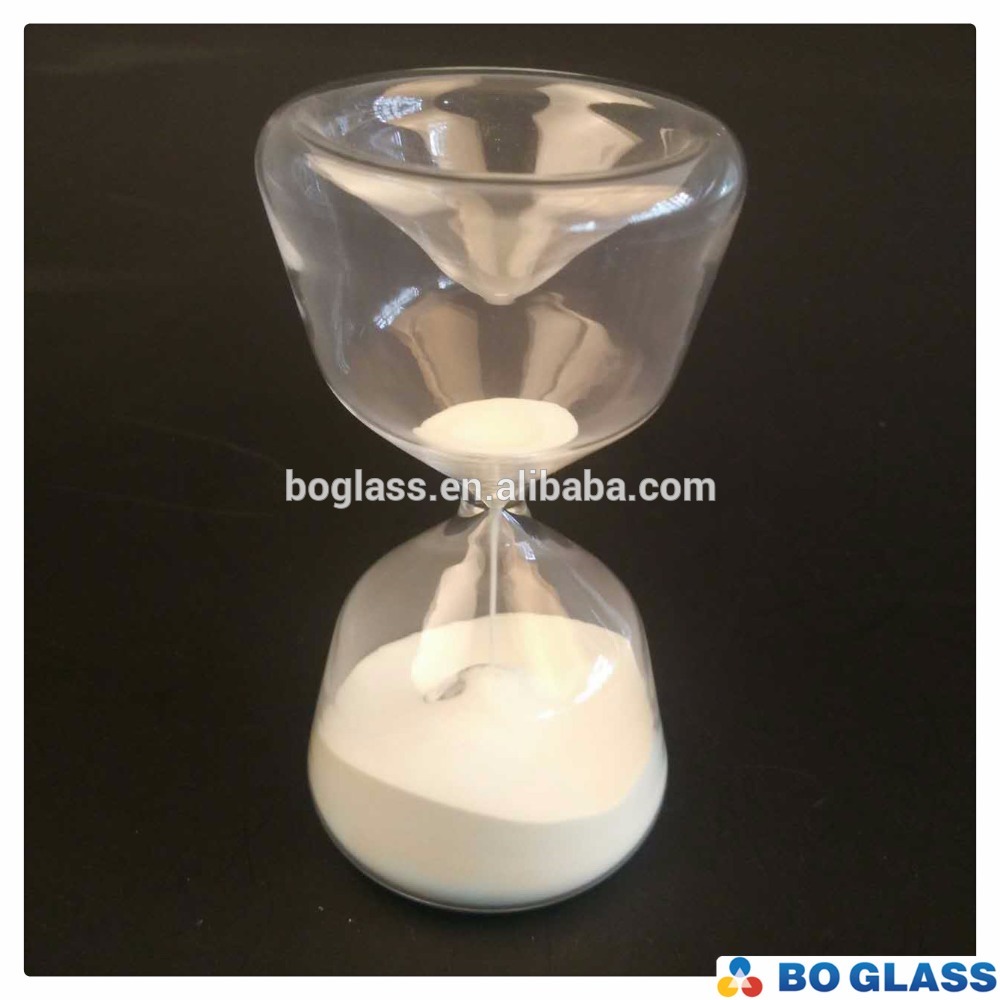 Custom borosilicate 5 minutes hourglass sand timer