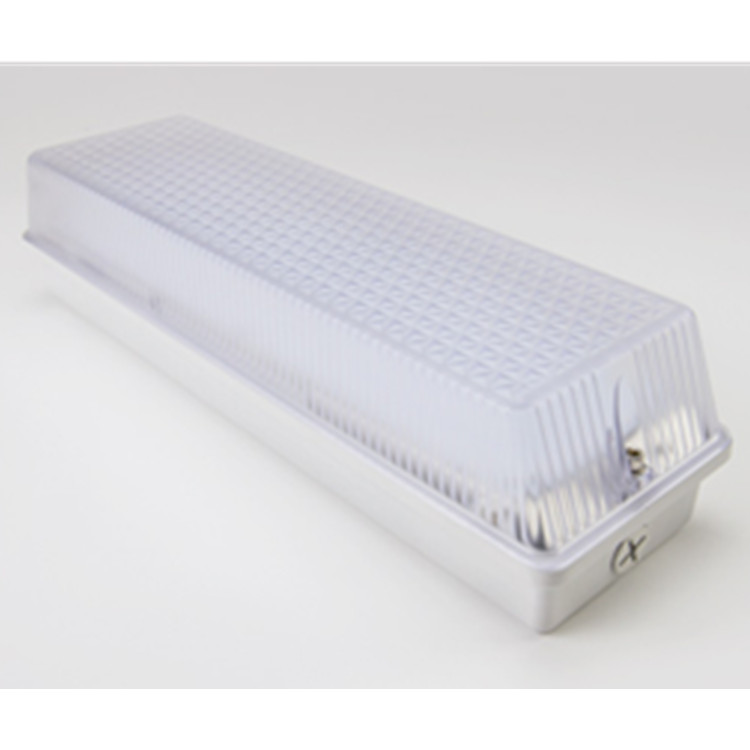 Battery Operated 15W LED Rectangular Bulkhead Light IP65 Die Cast LED Ceiling Light PC Diffuser 4000K