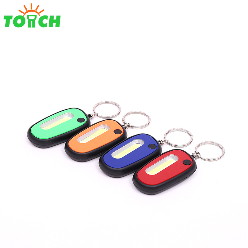 2019 World Cup Russia promotion cob mini led keychain flashlight keychain