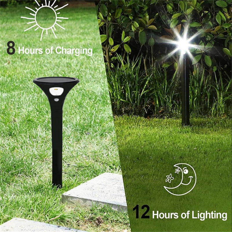 PIR Motion Sensor Waterproof Wireless LED Landscape Light, Adjustable Spotlight Dimmer poly crystalline LED Solar Garden Lights