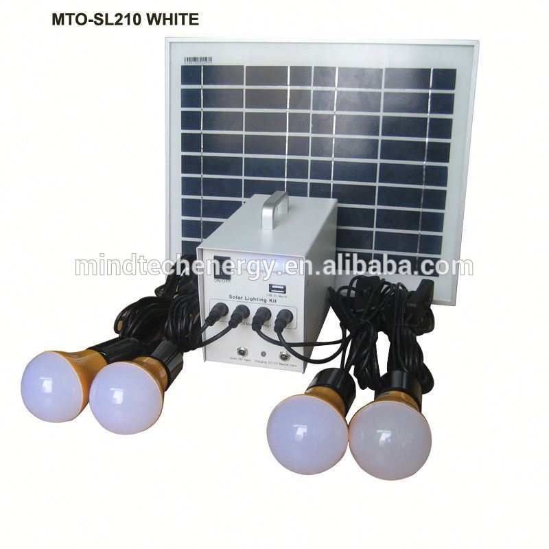 10w portable multifunctional solar camping system