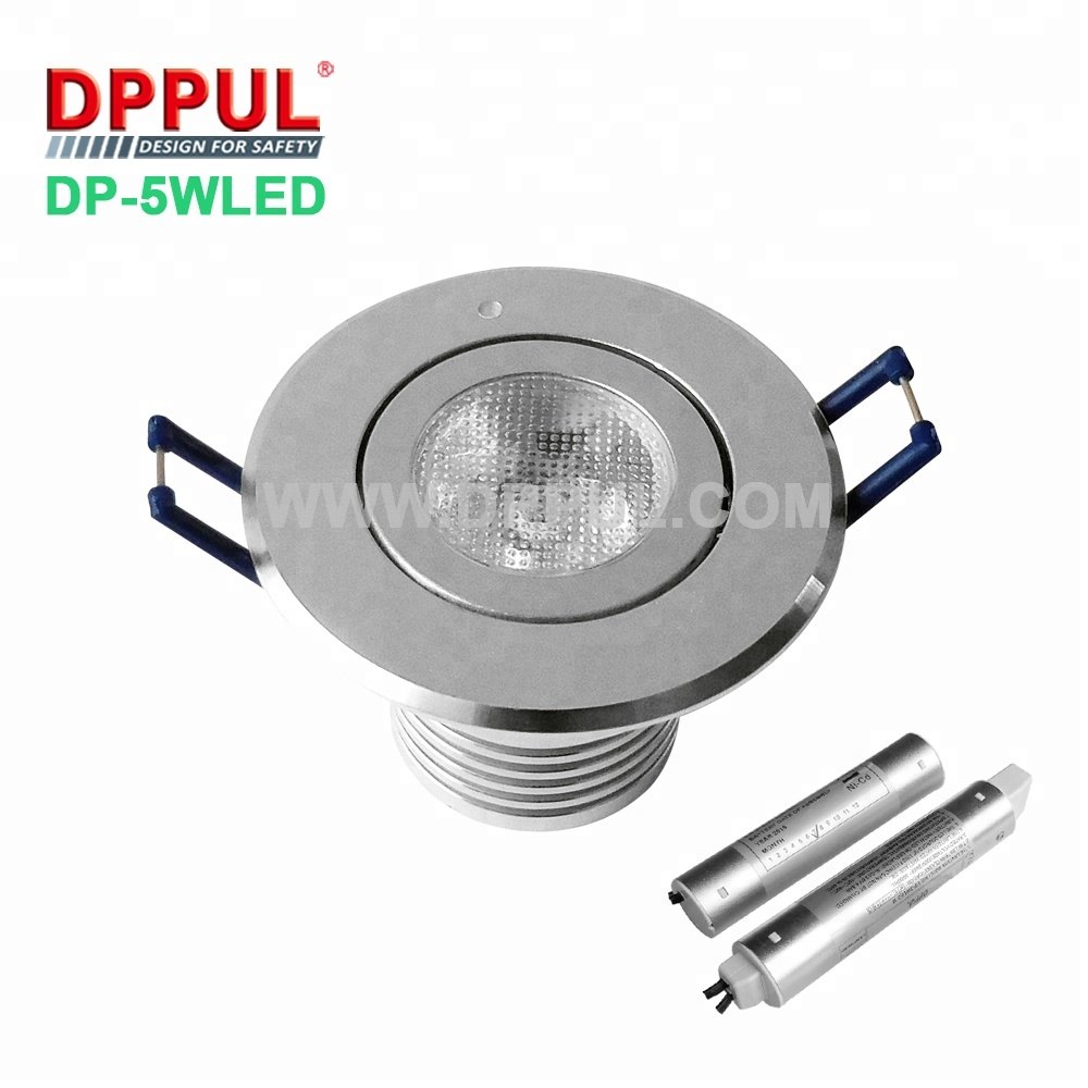 Rechargeable Aluminum body 5 Watt Lamp Corridor Emergency LED Downlight