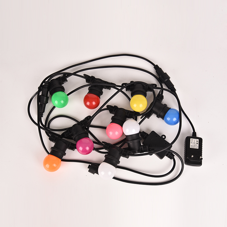 IP65 Waterproof Separate E27 Lampholder Holiday Bluetooth Outdoor RGB LED String Light