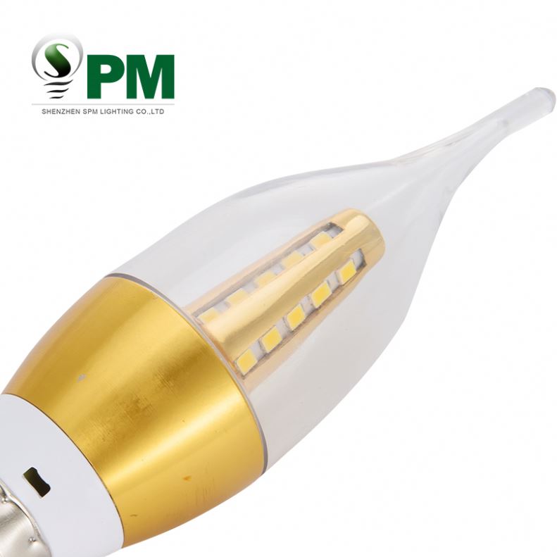 Good quality 5w low power consumption led candle light ce rohs led bulb