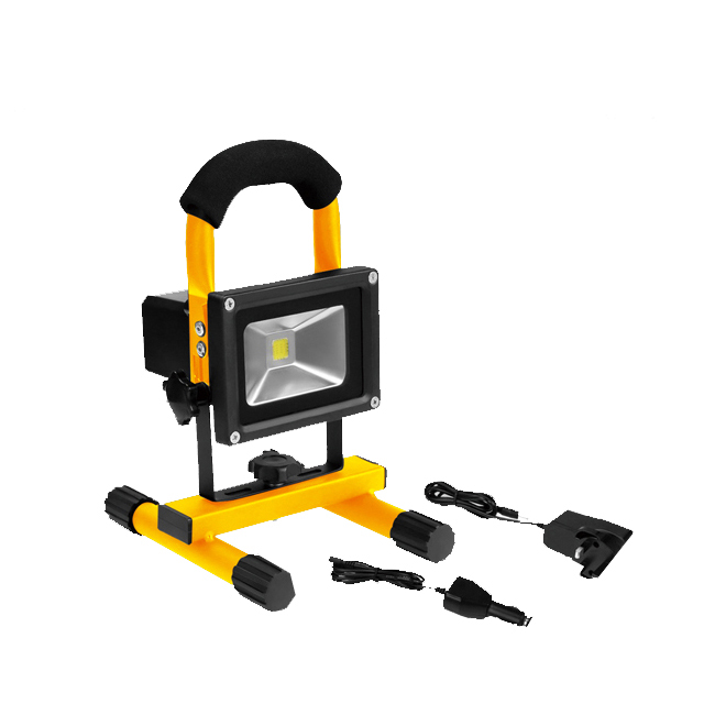 Special design rechargeable IP65 50w led flood light with stand