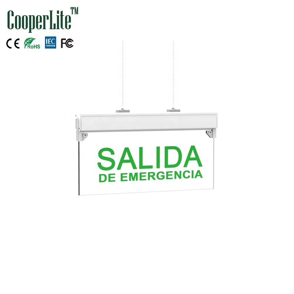 CooperLite led emergency light for hotels single side emergency exit sign