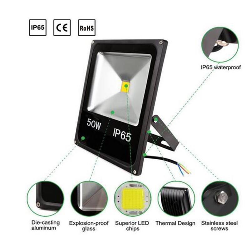 IP65 10W 20W 30W RGB LED COB Exterior LED Outdoor Reflector Spot Floodlight