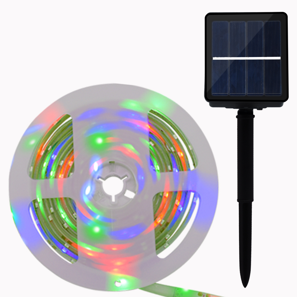 solar powered rgb led rope lights