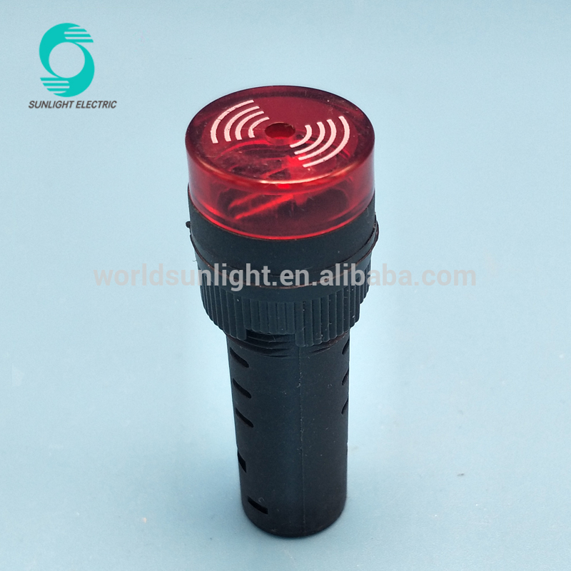 AD16-16SM 16mm AC DC 24V RED indicator led light buzzer