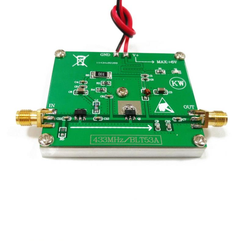BLT53A 433M RF power amplifier 2W high power use with si4463, SI4432 data transmission module with preamp