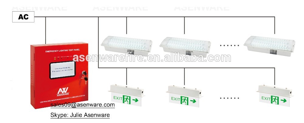 Simultaneously and remotely control automatic emergency light circuit