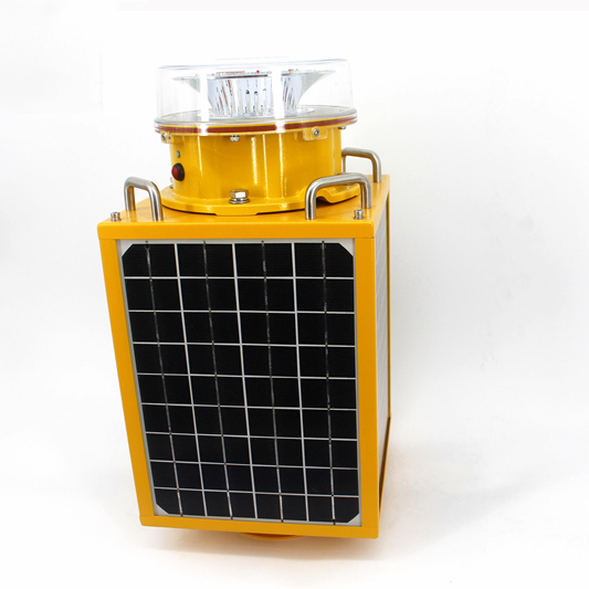 Steady/Fix solar aviation obstruction light/lamp/bulb for road marking,port,dock entrance&walkway,Transmission