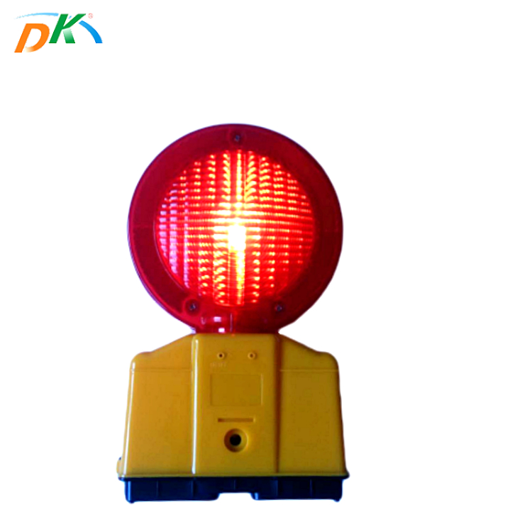 DK led battery charing traffic roadway safety barricade blinker warning light