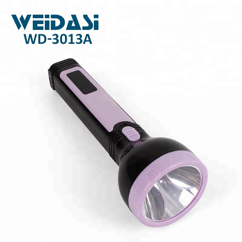 emergency lighting tools led rechargeable plastic flashlight from china factory