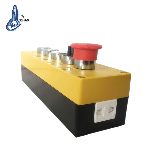 high quality industrial 5 mushroom/2 position selector/push flush button control box switch for lifting XDL6N5-JBOS514C