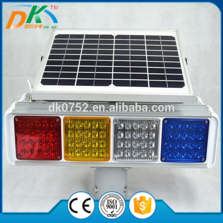 Road safety solar powered Solar traffic lights box/ LED flashing light box/street warning light box