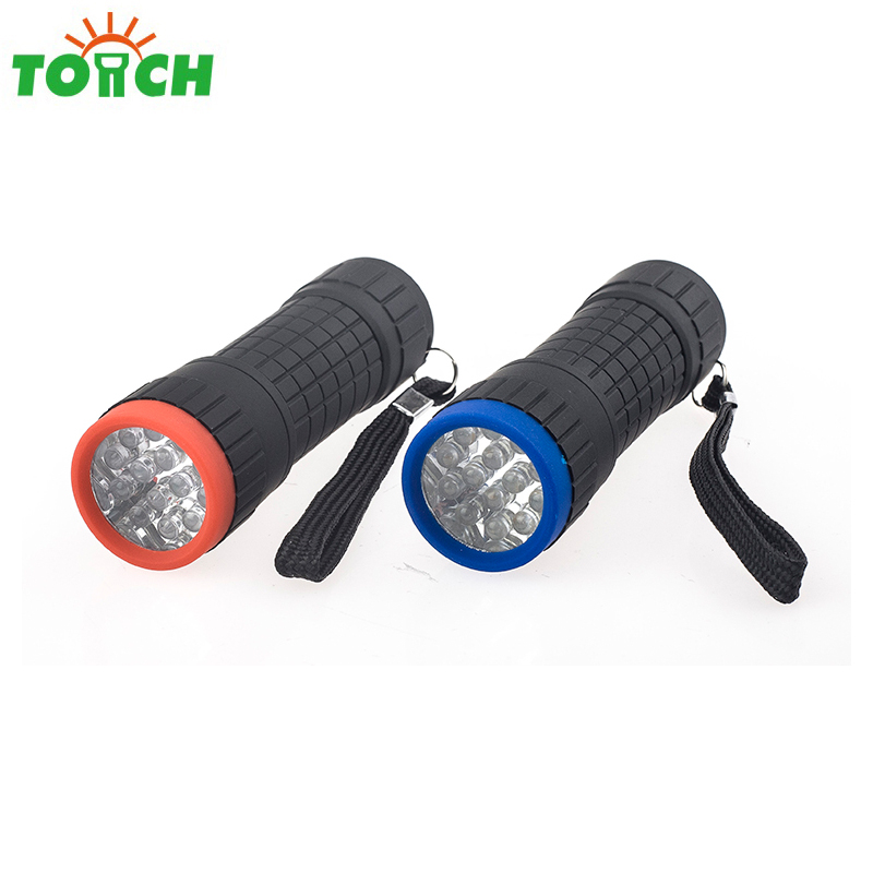 mini pocket plastic torch led 14 LED UV flashlight for gift promotion