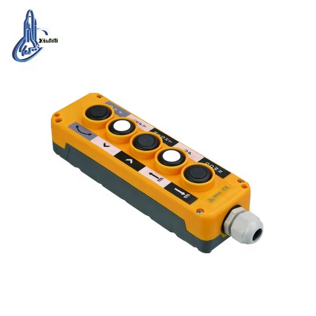 wenzhou pendant hot selling Xindali waterproof 5 pushbuttonscrane remote station 5 switch box IP54 XDL10-EPB5