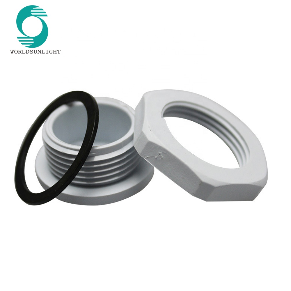 round white or black cable gland plug