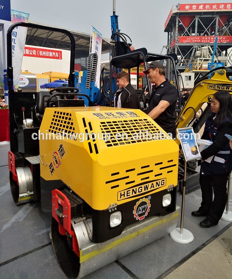 mini Small walking behind double drum compactor machine road roller