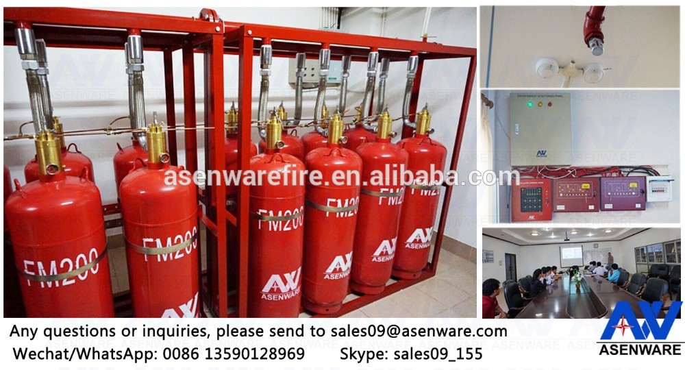 fm200 fire extinguishing system N2 driving pipe network type fire stop