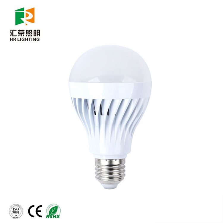 12W Intelligent Rechargeable LED Emergency Light Bulb with PP Body