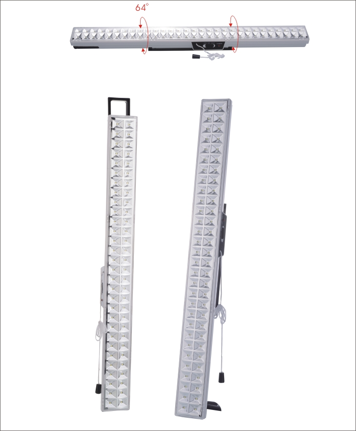 new rechargeable emergency light 60 led with lithium battery