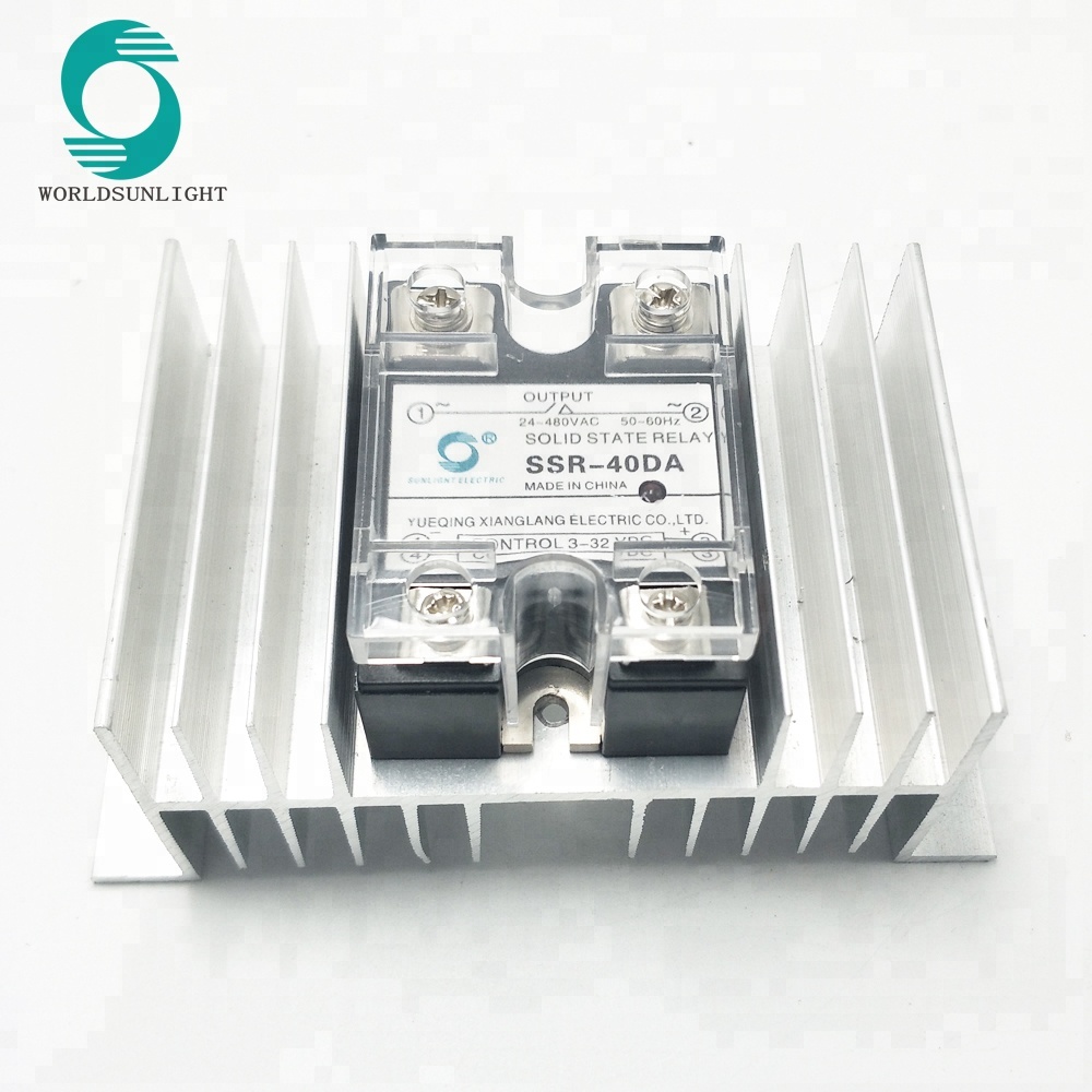 SSR DA 60A 80A 100A 120A 150A 200A 250A 300A 350A 400A 3-32VDC input 24-480VAC output dc-ac Industrial ssr solid state relay